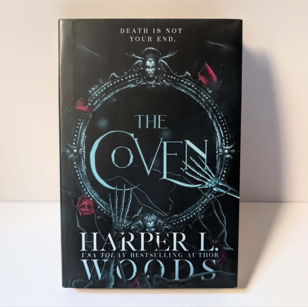 The Coven by Harper L. Woods Hardcover Book With Sprayed Edges